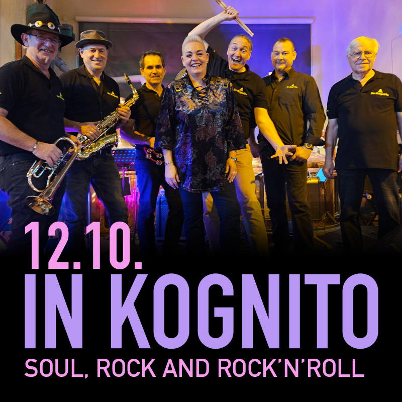 12.10. IN KOGNITO - SOUL, ROCK AND ROCK'N'ROLL